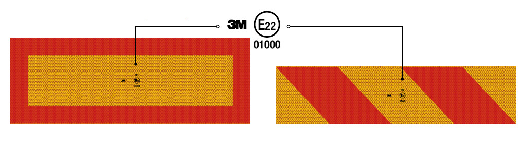 Задние опознавательные знаки 3М